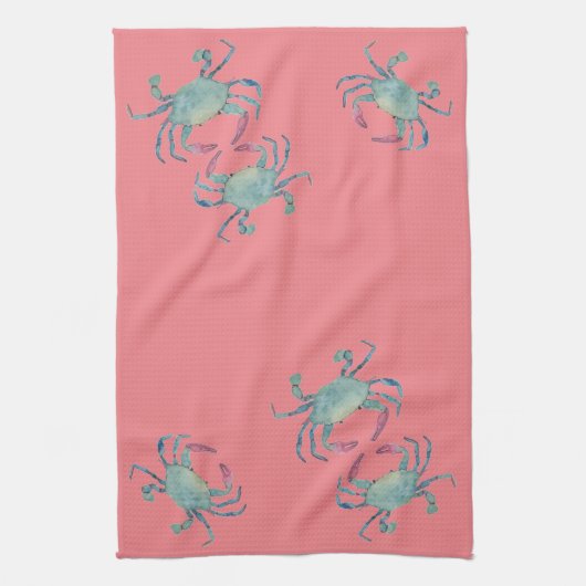 Blue Crab keukenhanddoek (Verticaal)