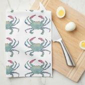 Blue Crab keukenhanddoek (Quarter Fold)