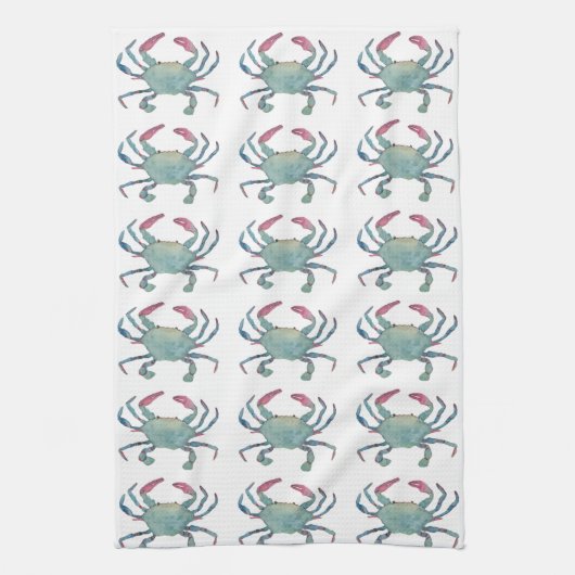 Blue Crab keukenhanddoek (Verticaal)