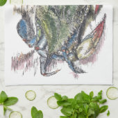 Blue Crab Kitchen Towel Theedoek (Gevouwen)
