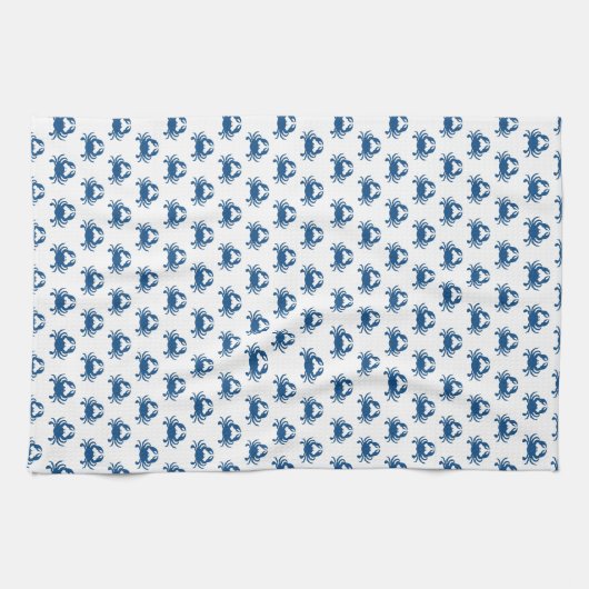 Blue Crab Kitchen Towel Theedoek (Horizontaal)