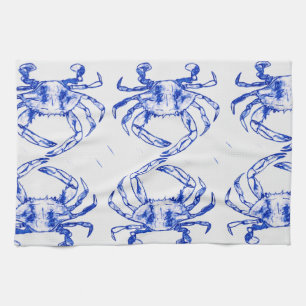 Blue Crab Kitchen Towel Theedoek