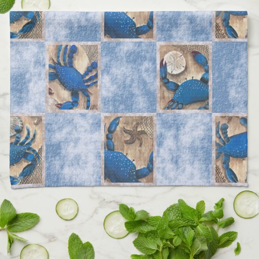 Blue Crab Kitchen Towels Theedoek (Gevouwen)