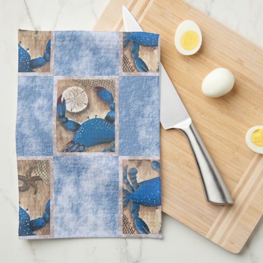 Blue Crab Kitchen Towels Theedoek (Quarter Fold)