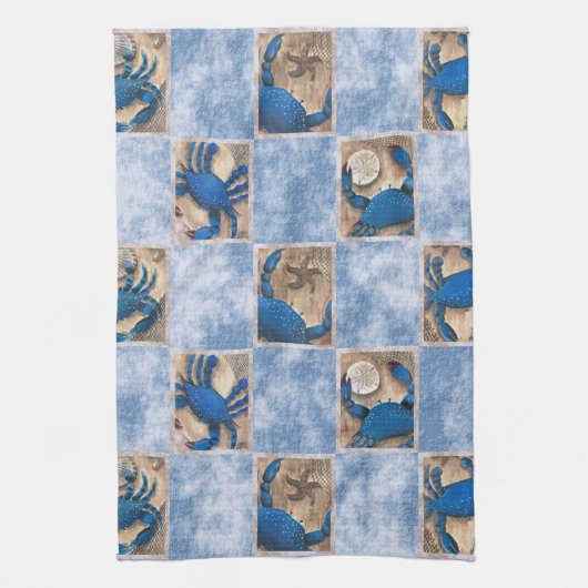 Blue Crab Kitchen Towels Theedoek (Verticaal)