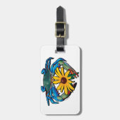 Blue Crab Maryland Black-eyed Susan Bagagelabel (Voorkant verticaal)