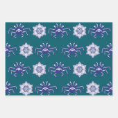Blue Crab Monster Design Inpakpapier Vel (Voorkant)