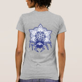 Blue Crab Monster Design T-shirt (Achterkant)