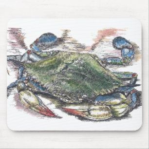 Blue Crab Mousepad Muismat