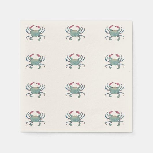 Blue Crab Napkins Servet (Voorkant)