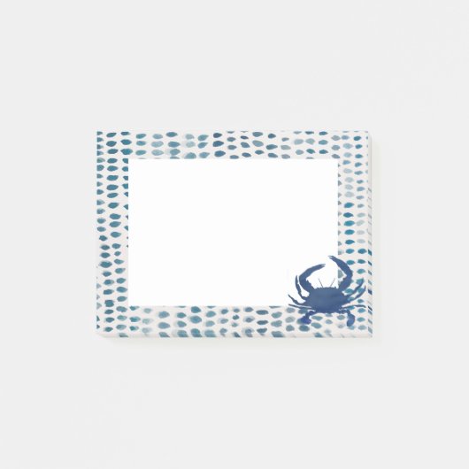 Blue Crab Nautisch Zee Post-it® Notes (Voorkant)