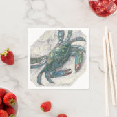 Blue Crab Paper Napkins Servetten (Insitu)