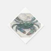 Blue Crab Paper Napkins Servetten (Hoek)
