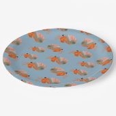 Blue Crab Party Borden Papieren Bordje (Gekanteld)