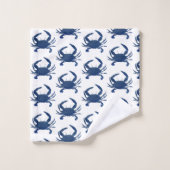 Blue Crab Pattern Beach Bath Towel set Bad Handdoek (Wasdoekje)