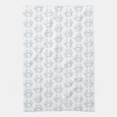 Blue Crab Pattern - Coastal Theedoek (Verticaal)