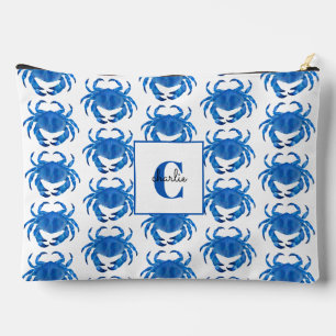 Blue Crab Pattern Etui