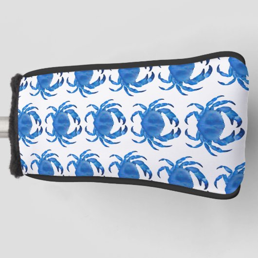 Blue Crab Pattern Golfheadcover (Voorkant)