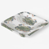 Blue Crab Pattern Papieren Bordje (Gebogen)