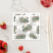 Blue Crab Pattern Servet (Insitu)