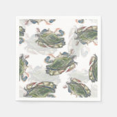 Blue Crab Pattern Servet (Voorkant)