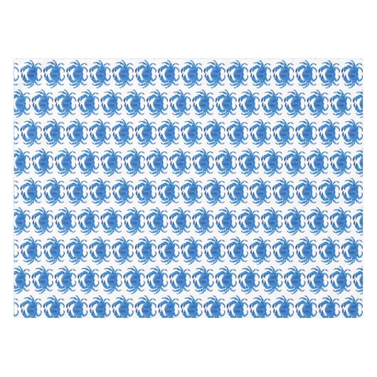 Blue Crab Pattern Tafelkleed (Voorkant (Horizontaal))