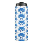 Blue Crab Pattern Thermosbeker (Voorkant)