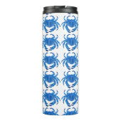 Blue Crab Pattern Thermosbeker (Achterkant)