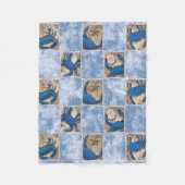 Blue Crab Pattern-ventilator Fleece Deken (Voorkant)