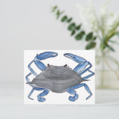 Blue Crab Postcard Briefkaart (Staand voorkant)