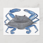 Blue Crab Postcard Briefkaart (Voorkant)