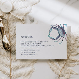 Blue Crab Receptie Behuizing Kaart