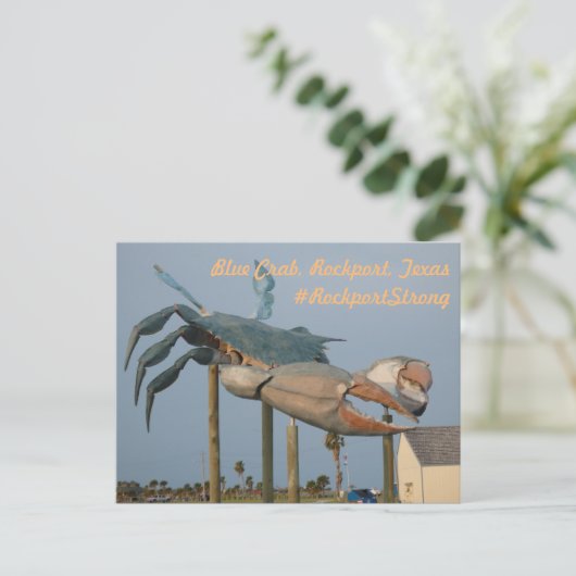 Blue Crab - Rockport, Texas Briefkaart (Staand voorkant)