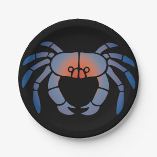 Blue Crab Seafood Feast Papieren Bordje