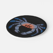 Blue Crab Seafood Feast Papieren Bordje (Gekanteld)