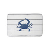Blue Crab Shiplap Beach Badmat (Voorkant)