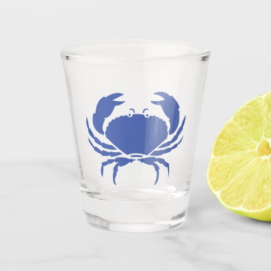 BLUE CRAB SHOT GLASS SHOT GLAS (Voorkant)