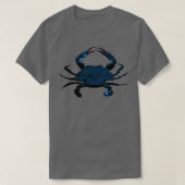 Blue Crab Stencil T-shirt (Design voorkant)