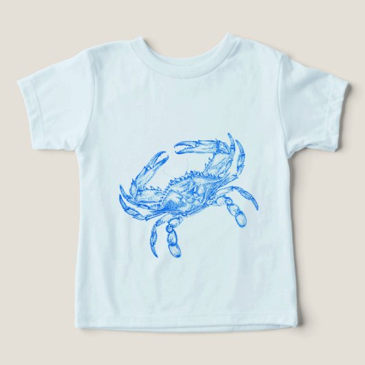 Blue Crab T-shirt (Design voorkant)