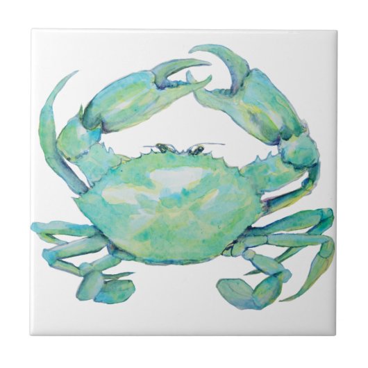 Blue Crab Tile Tegeltje (Voorkant)