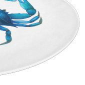 Blue Crab Waterverf Art - Coastal Zee Life Snijplank (Hoek)