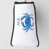 Blue Crab Waterverf gepersonaliseerd Golfheadcover (Draai 90)