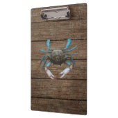 Blue Crab Wood Grain Klembord (Links)