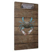 Blue Crab Wood Grain Klembord (Rechts)