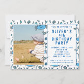 Blue Crab Zee Animals Shell Boy Birthday Kaart (Voorkant)