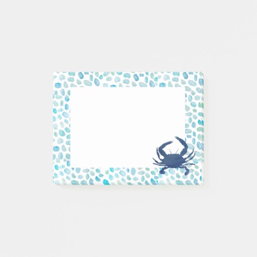 Blue Crab Zee Glass Notes (Voorkant)