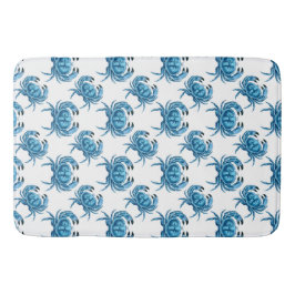 Blue Crabs Classic Coastal Pattern Badmat