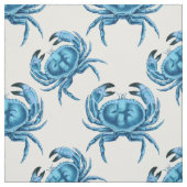 Blue Crabs kustpatroon Stof (Swatch)