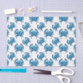 Blue Crabs Seaside Pattern Tissuepapier (Craft)
