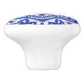 Blue Cracked Ceramic Style Azulejo Keramische Knop (Zijkant)